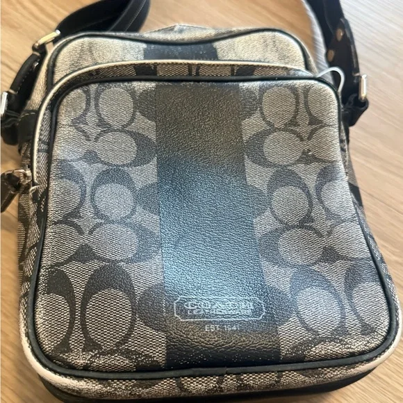 Coach Black and Gray Messenger Bag - Picture 2 of 7